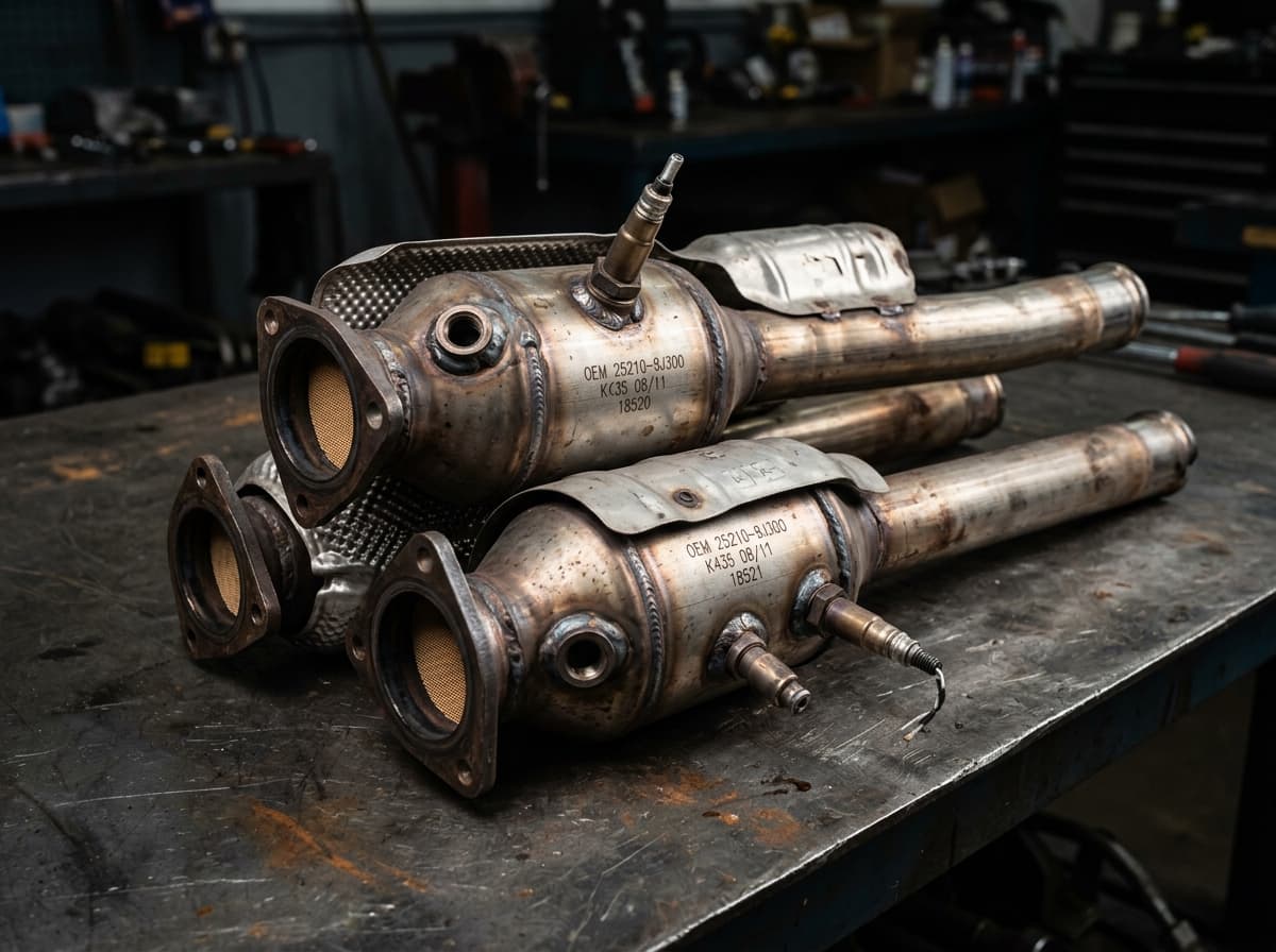 OEM Catalytic Converter Set with Direct-Fit Downpipes