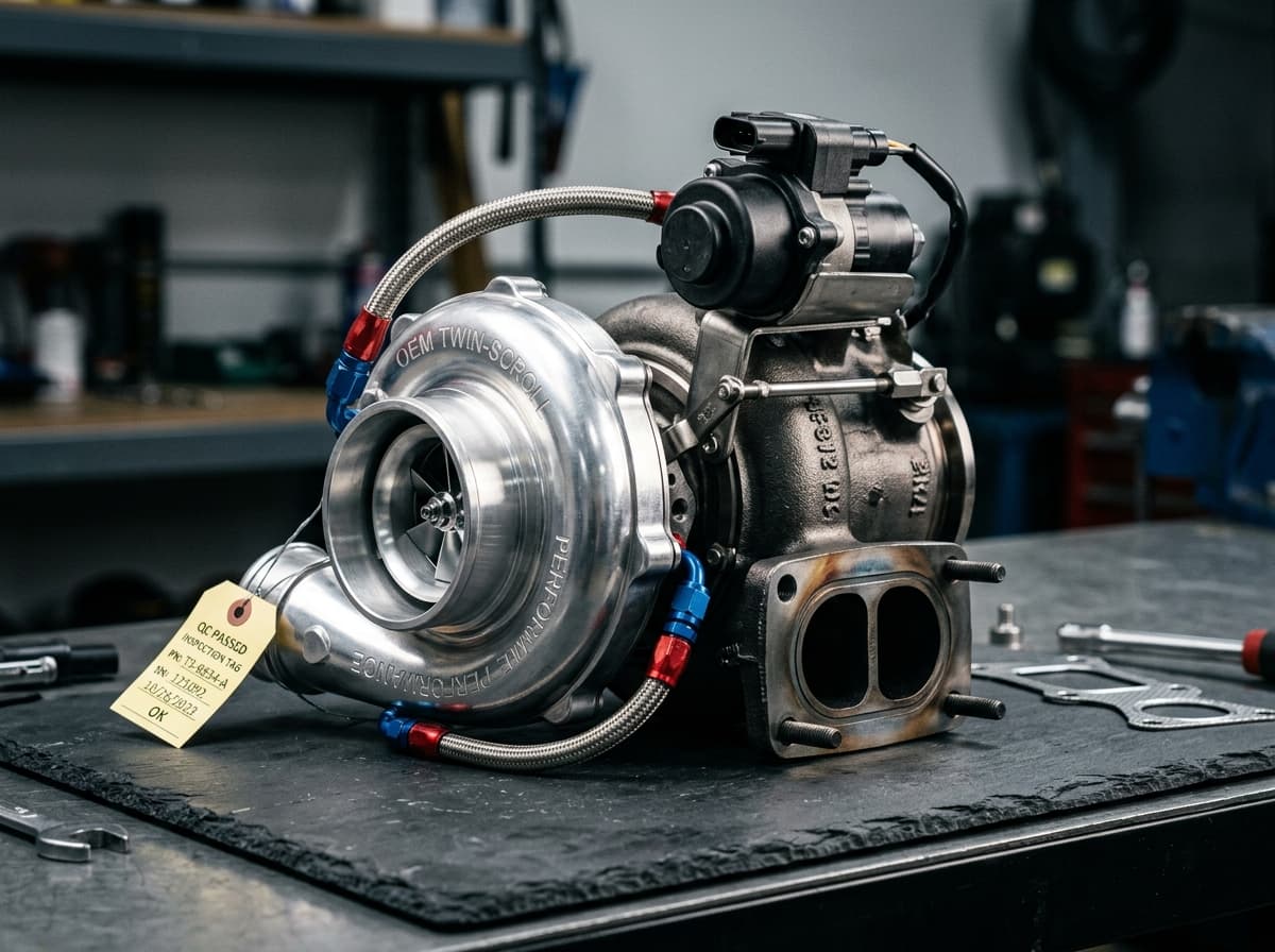 OEM Twin-Scroll Turbocharger & Electronic Wastegate Unit